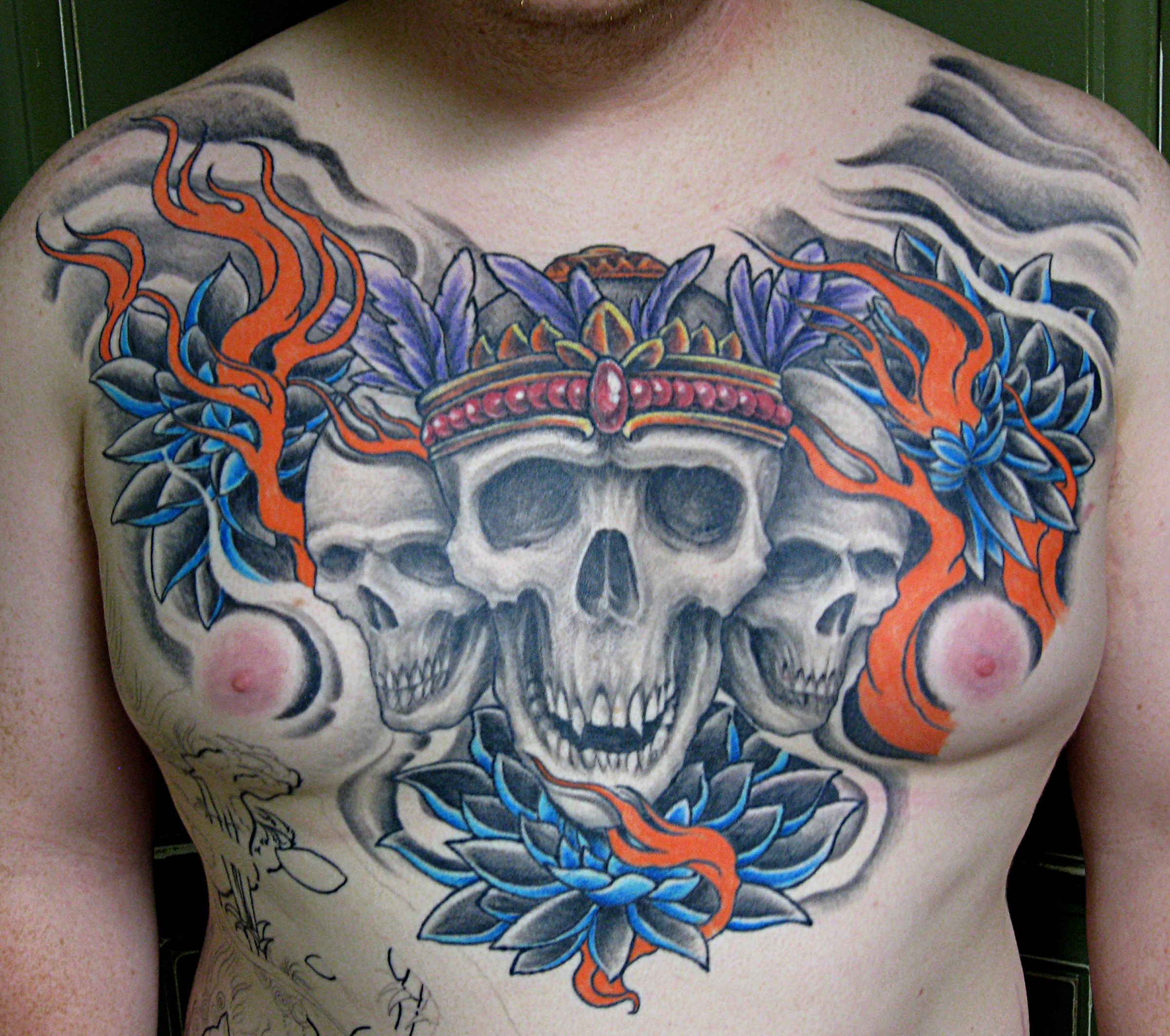 Art Immortal Tattoo : Tattoos : Body Part Chest Tattoos for Women :  Sunflower