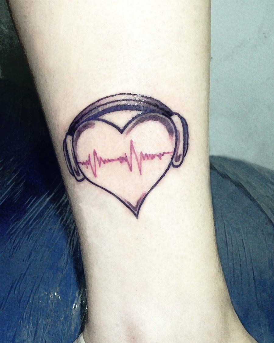 Heartbeat Cross Tattoo | TikTok