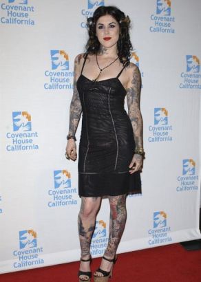 Kat Von D Leg And Arm Tattoo || Tattoo from Itattooz