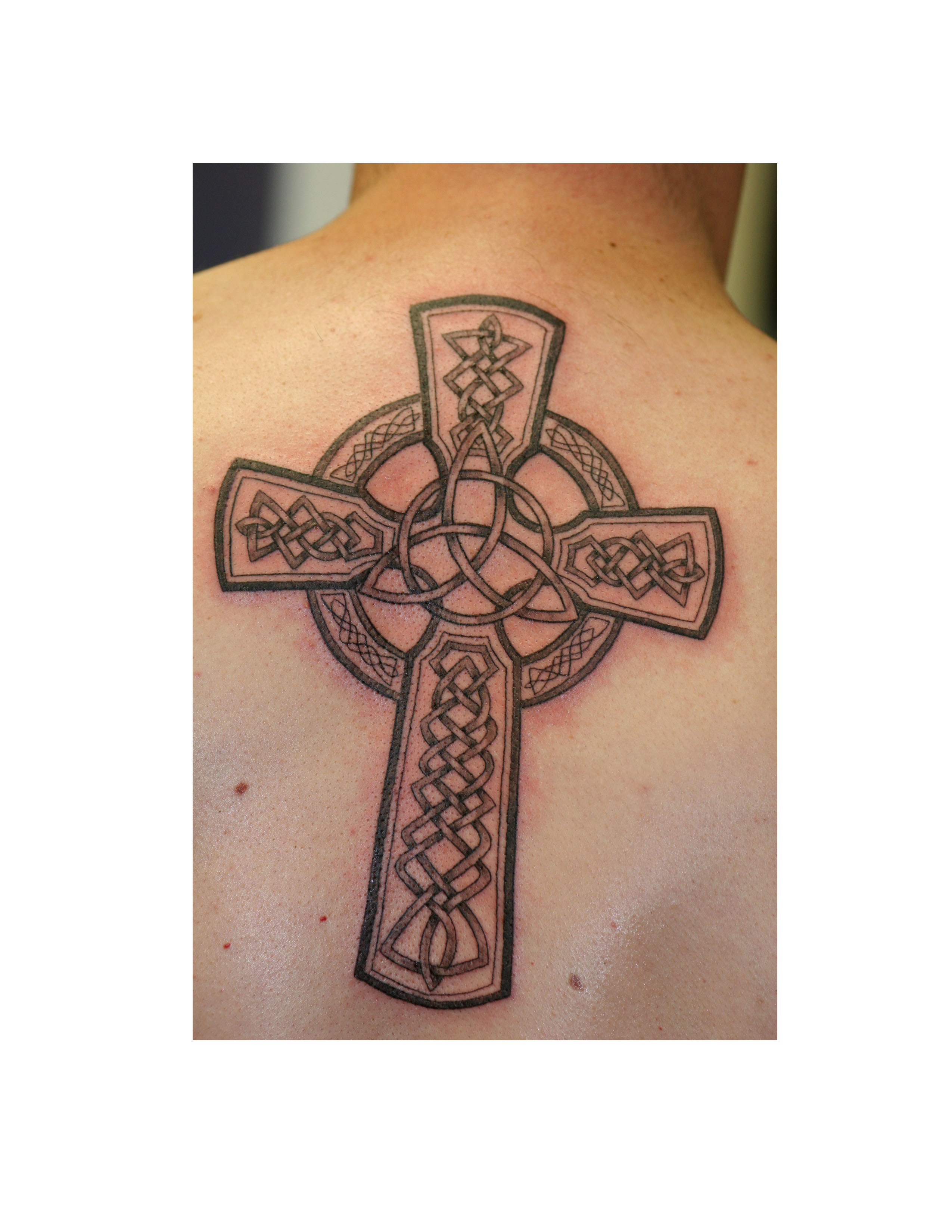 How to Draw a Simple Celtic Cross Tattoo Design - YouTube