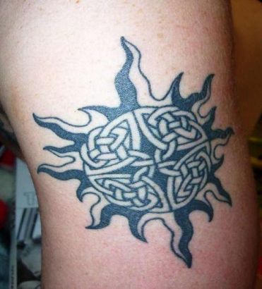 Celtic Knot Sun Tattoo || Tattoo from Itattooz