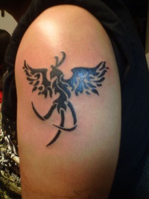 Phoenix Armband Tattoo | Arm band tattoo, Angel tattoo designs, Tattoo  designs